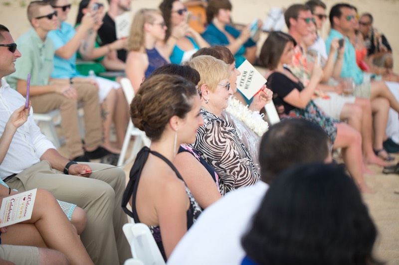 guests at Kauai wedding ceremony