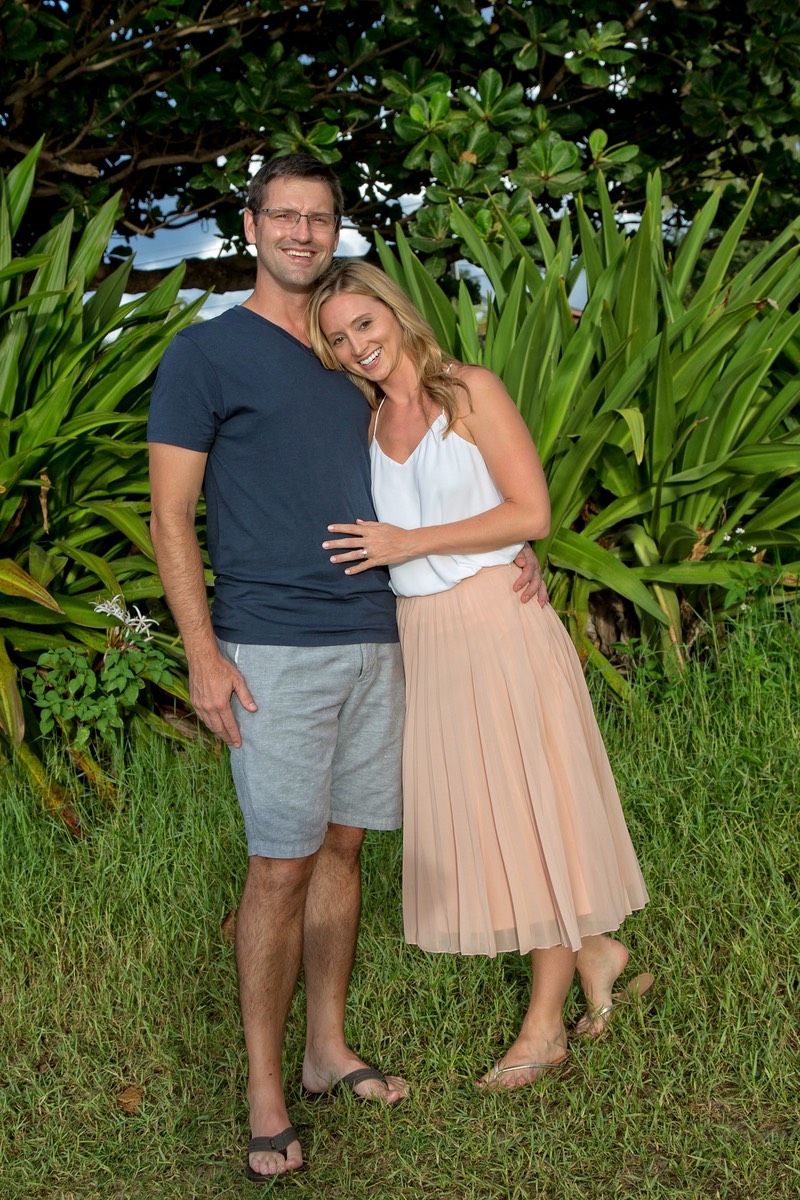 Sonja and beau, Hanalei Bay