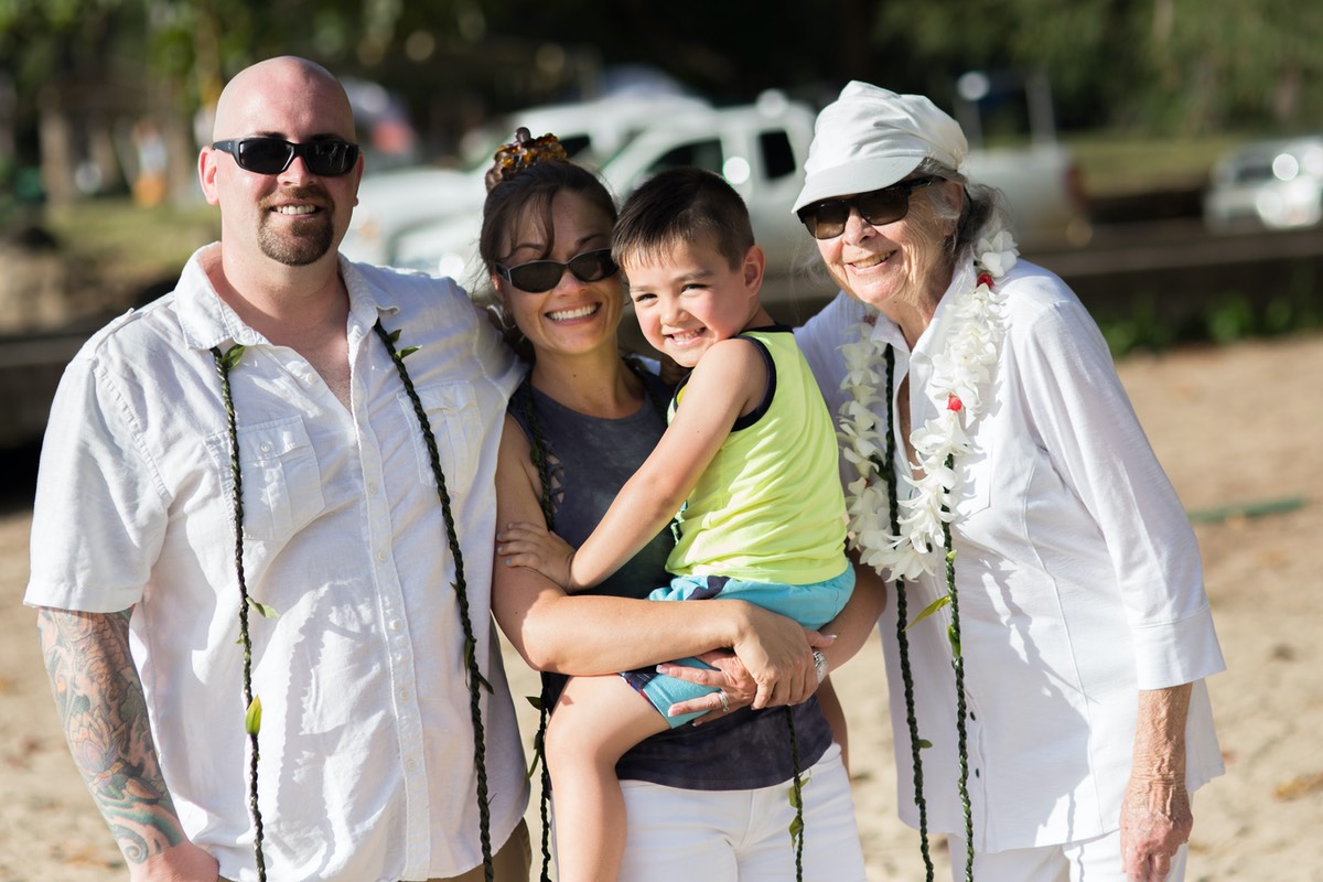 Family photo by David Fraser Kauai Video Productions